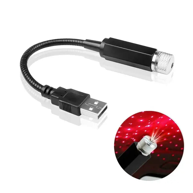 LED Light Projector Starry Sky Lamp Laser Star Roof Light USB Powered Galaxy Projector Lamp For Room and Car Ceiling Decor