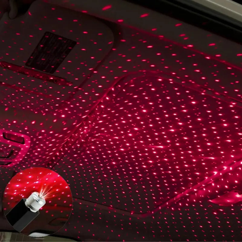 LED Light Projector Starry Sky Lamp Laser Star Roof Light USB Powered Galaxy Projector Lamp For Room and Car Ceiling Decor