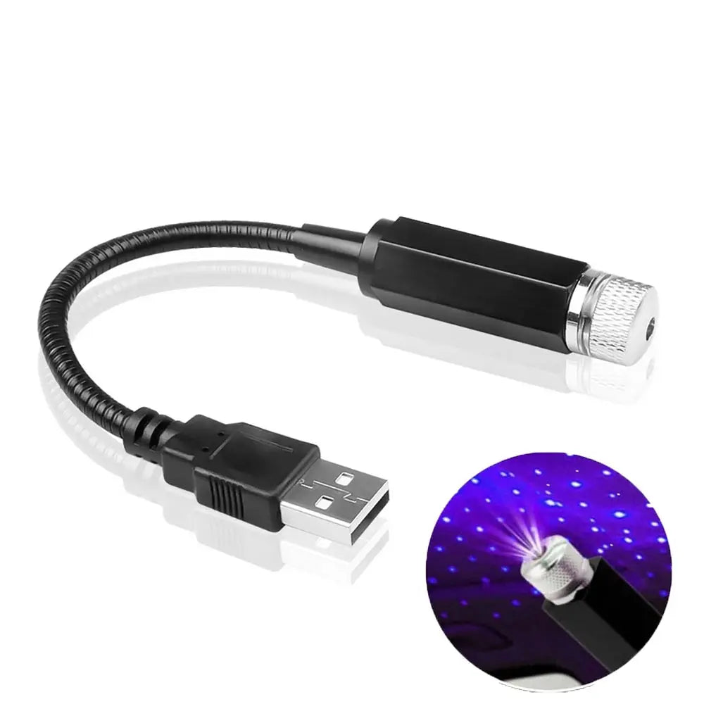 LED Light Projector Starry Sky Lamp Laser Star Roof Light USB Powered Galaxy Projector Lamp For Room and Car Ceiling Decor